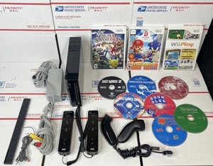 Nintendo Wii Konsole Bundle mit Super Mario + 10 Spiele - Versand am selben Tag - Garantie!! - Bild 1 von 9