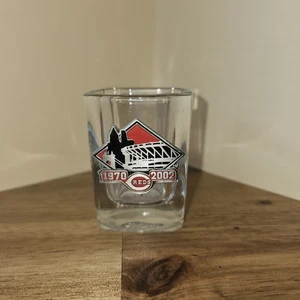 Commemorative Riverfront Stadium Shot Glass Cincinnati Reds 1970 to 2002 - Picture 1 of 5