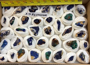 azurite/malachite crystal minerals specimens 36 Pieces - Picture 1 of 5