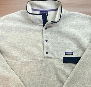 Patagonia Synchilla Men’s Oatmeal Beige Fleece Pullover Size XXL 2XL - Picture 1 of 12