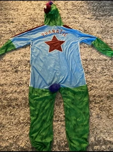 Philadelphia Phillies Mascot Phanatic Union Suit One Piece Costume Pajamas Sz S - Picture 1 of 10