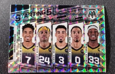 2021-22 Panini Mosaic Starting 5 Brogdon Buddy Hield Duarte Haliburton Turner #9 - Image 1 of 2