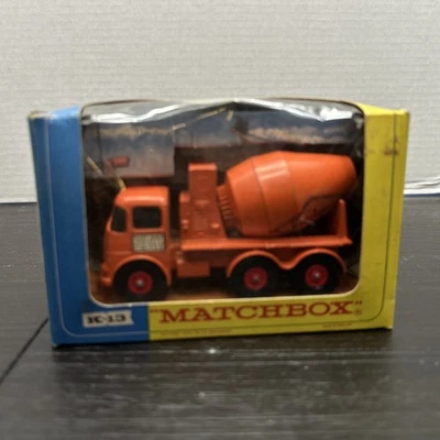 VINTAGE MATCHBOX KINGSIZE K13-1 ERF READY MIX CONCRETE TRUCK & ORIGINAL BOX - Image 1 of 4