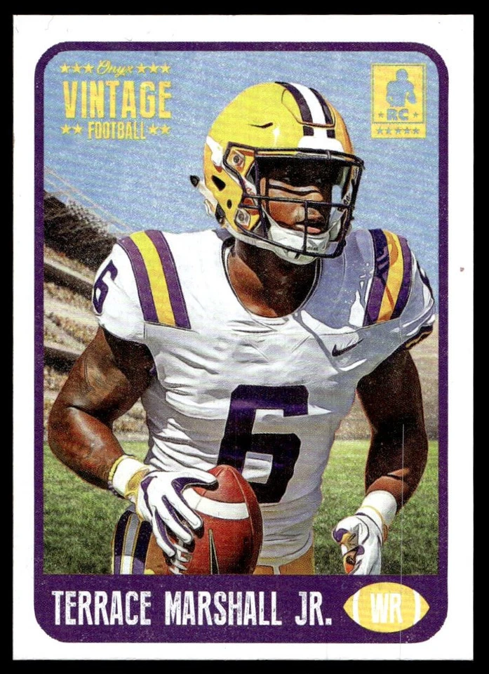 2021 ONYX Terrace Marshall Jr. Rookie Carolina Panthers #VFMA - Image 1 of 2