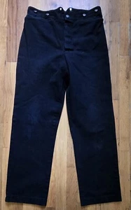 Vintage WAH Maker Herren Jeans Western Schwarz Denim Buckle Button Fly Gr. 34 (32×30) - Bild 1 von 16