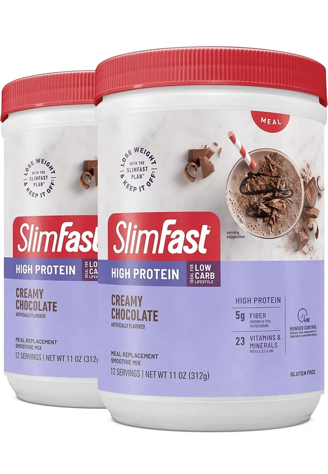 Crema de chocolate batido de reemplazo de proteínas SlimFast Advanced (paquete de 2) Foto 1 de 1