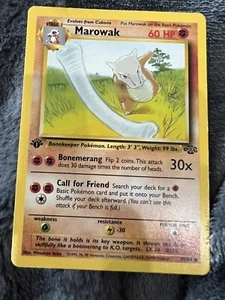 1999 WOTC Pokemon Jungle 1st Edition Marowak 39/64 PACK FRESH - Picture 1 of 4