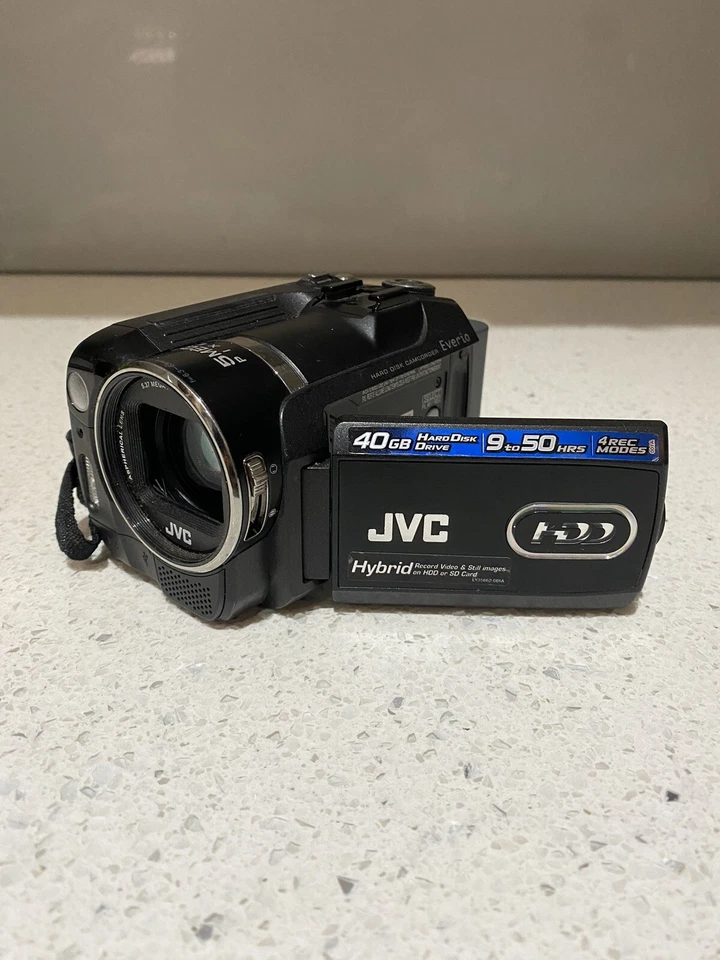 JVC GZ-MG575 Everio G Digital Media 'PAL' Camcorder (black) (with Battery) - Image 1 of 4