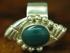 925 Sterling Silver Ring With Chrysoprase Decorations/Real Silver/Rg 57/10,8g