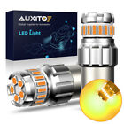 Auxito 2X 1157 Led Turn Signal Indicator Parking Light Bulbs Amber Yellow Canbus