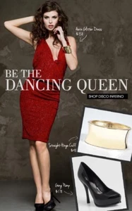 🌺🍃 NWT Guess By Marciano Red Glitter Aerin Cocktail Dress Size S  🌺🍃 - Picture 1 of 3