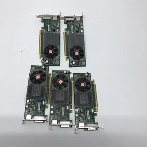 Lot of 5: GRADE B SFF DUAL DELL Y104D RADEON HD 3450 GRAPHICS CARD - Picture 1 of 2
