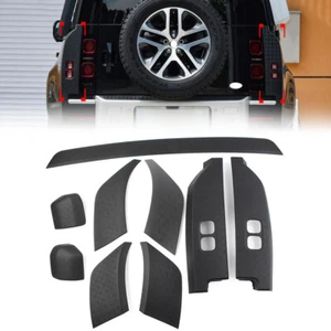 9x Matte Black Side Moulding Body Kits For Land Rover Defender 90 110 2020-2023 - Picture 1 of 7