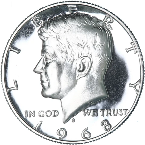 1968 S Kennedy Half Dollar Gem Cameo 40% Silver Proof Coin See Pics X473 Cover