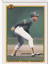 1990 Bowman #457 Rickey Henderson Excellent