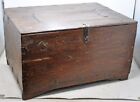 Antique Wooden Large Size Storage Chest Box Original Old Hand Crafted