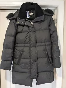 NWT! New! Coach Black Leather Shearling Duck Down & Feather 0 Jacket Long Coat - Picture 1 of 7