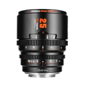 7artisans 25mm S35 Hope Prime T2.1 Cine Black Lens for Micro M4/3 mount Camera - Picture 1 of 11