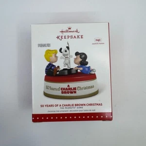 WORKING Hallmark Keepsake 50 Years Of A Charlie Brown Christmas Ornament Magic - Picture 1 of 16