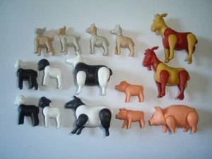 KINDER SURPRISE SET - FARM ANIMALS VARIATIONS - TOYS FIGURINES MINIATURES - Picture 1 of 1