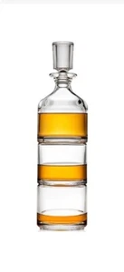 Stapelbarer Whiskey Dekanter & Whiskygläser Dublin 3er Set für Schnapswein - Bild 1 von 4