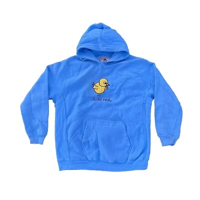 Vtg Steve & Barry’s Light Blue Chicks Rule Pullover Hoodie Youth Size 18-20 - Image 1 of 4