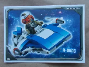 NEW LEGO STAR WARS SERIES 1 TRADING CARD No. 154 A-WING BUY 3 GET 1 FREE - Foto 1 di 3