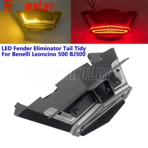 LED Fender Eliminator Tail Tidy Brake Turn Signal For Benelli Leoncino 500 BJ500 - Picture 1 of 11