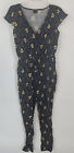 Her Universe Black Star Wars Rayon Space Galaxy Jumsuit Romper Size Small
