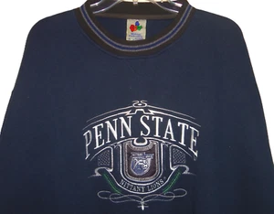 SUDADERA PSU VINTAGE AÑOS 90 PENN STATE NITTANY LIONS NCAA MIDWEST BROIDERY XL - Imagen 1 de 3