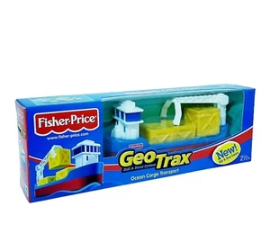 Vintage 2004 Fisher Price Geo Trax Oceano Trasporto Cargo G5543 Nuovo Sigillato - Foto 1 di 9