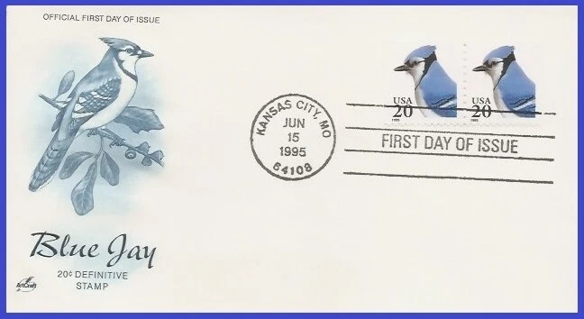 USA5 #2483 U/A ARTCRAFT FDC STR2  Blue Jay - Image 1 of 1