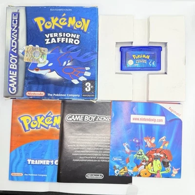 POKEMON ZAFFIRO GAME BOY - ORIGINALE ITA - COMPLETO - BOXATO -CODICE DA GRATTARE - Immagine 1 di 4