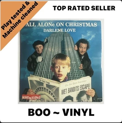 Home Alone 2 Darlene Love All Alone On Christmas 7" vinyl Record Rare VG+ / EX - Image 1 of 4