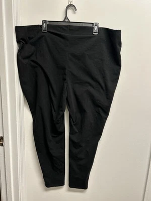 D&Co Active Women’s Plus Size 3X Black Pull On Stretch Pants  - Image 1 of 4