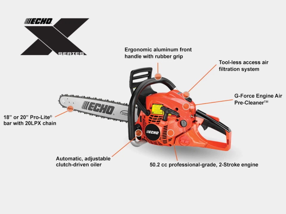 ECHO X Series 20" Chainsaw: CS-501P-20 (USED) - Image 1 of 1