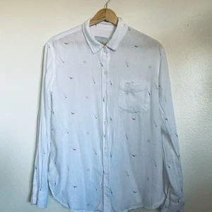 Rails White Shirt with Colorful Embroidery - Picture 1 of 14