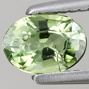 0.37ct t.w 5.1x3.7mm Oval Natural Green Tourmaline Gemstone Mozambique, Africa - Picture 1 of 4