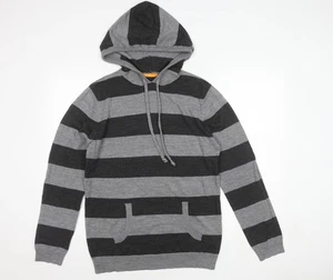 SoulCal Men's Grey Striped Hoodie, M, Pullover - Picture 1 of 12