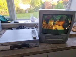 JVC HR-J695EK VHS VCR Player Recorder & Original Remote Control - Picture 1 of 7
