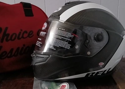 Cascos Bell Race Star DLX Flex Tantrum 2 Negro Blanco Nuevos Con Etiquetas XXL Foto 1 de 3