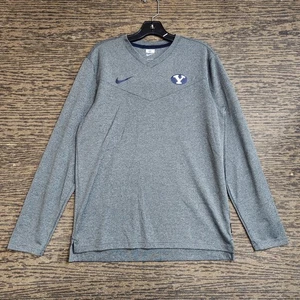 BYU Cougars Nike Official On Field Dri Fit PE Men’s Medium V-neck Long-Sleeve  - Picture 1 of 11