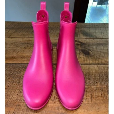 Mujeres Sam Edelman Rosa Tinsley Goma Exterior Botas de Lluvia Talla 9 Foto 1 de 4