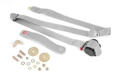 Omix-ADA Rugged Ridge Gray 3-Point Seat Belt for Jeep CJ5 CJ7 & Wrangler YJ - Изображение 1 из 3