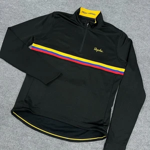 Rapha Langarm Country Trikot schwarz 1/4 Zip Merinowolle Radsport Gr. XL gestreift - Bild 1 von 12