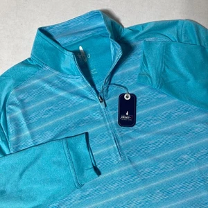 Neu mit Etikett Johnnie-O Bert Performance 1/4-Reißverschluss Pullover Baja Herren Größe Small UVP $ 128 - Bild 1 von 9