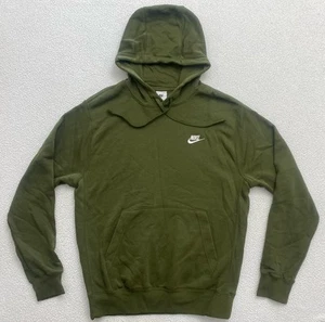 Nike Hoodie Pullover Green Mens Small Embroidered Logo Outdoor Workout  - Picture 1 of 7