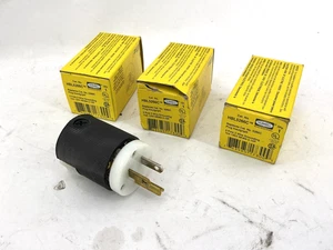 Menge 3 Neu Hubbell HBL5266C Vari-Größe Kabelgriff 2P 3-Draht Erdung 15A 125V - Bild 1 von 8