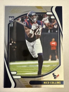 2021 Panini Absolute Nico Collins Gold Foil RC #127 Houston Texans - Picture 1 of 2