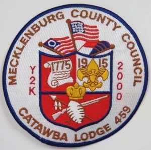 Catawba Lodge 459 Mecklenburg County Council NC J12 Patch 126mm RND Shield Flag - Picture 1 of 1